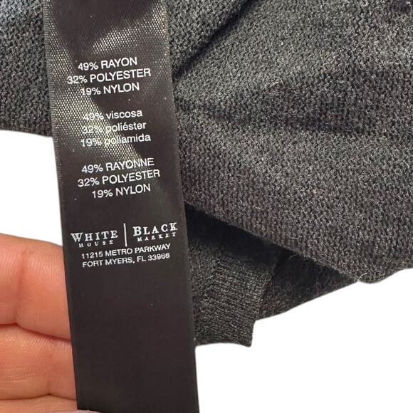 Womens Sweater Size Medium Gray Loose Cowl Neck - Picture 5 of 7